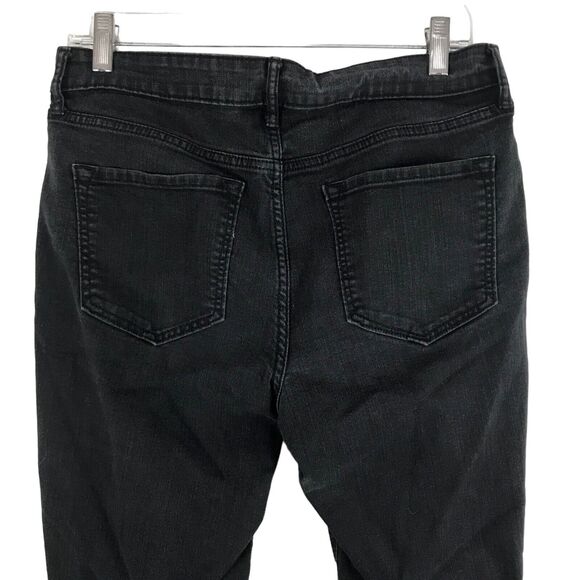Old Navy Super Skinny Jeans Women's Size 12 Black Mid-Rise Stretch Faded Look - Picture 6 of 8